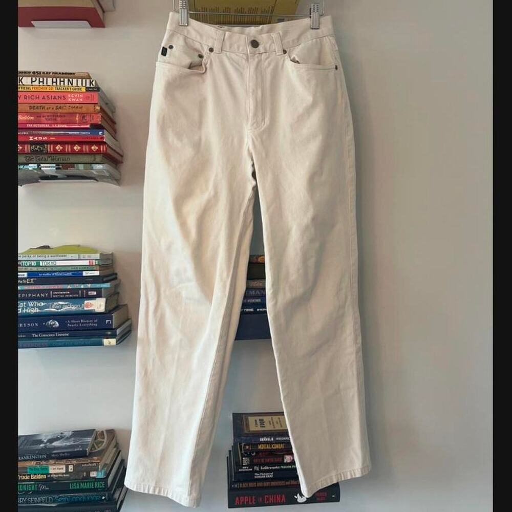 Ralph Lauren Cream Straight Leg Pants Size 6